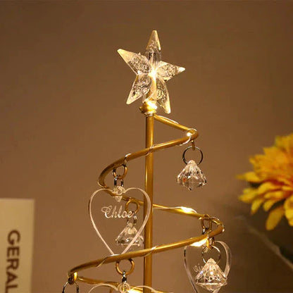 Albero di cristallo LED personalizzabile | La mia famiglia - Promozione fino al 50% di sconto + spedizione gratuita